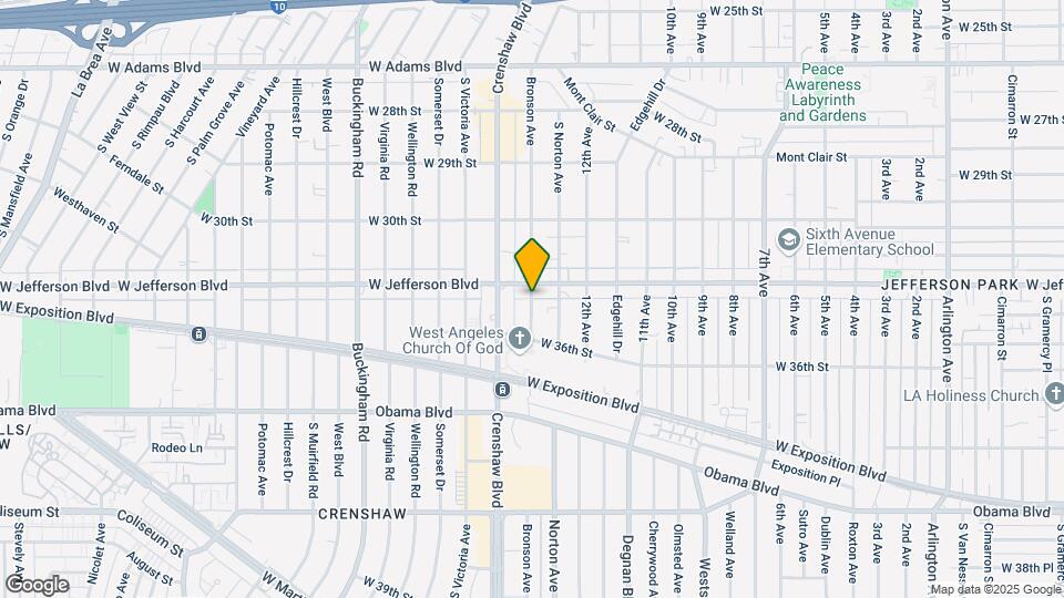 3416 1/2 Bronson Ave Map and Location Details