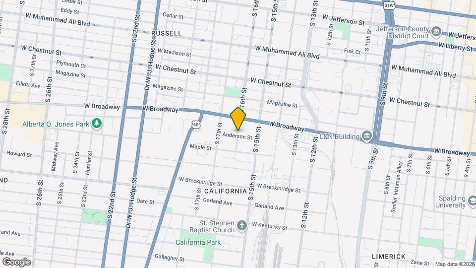 725 S 16th St Map and Location Details