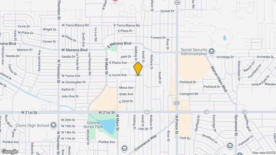 2511 Gidding St Map and Location Details