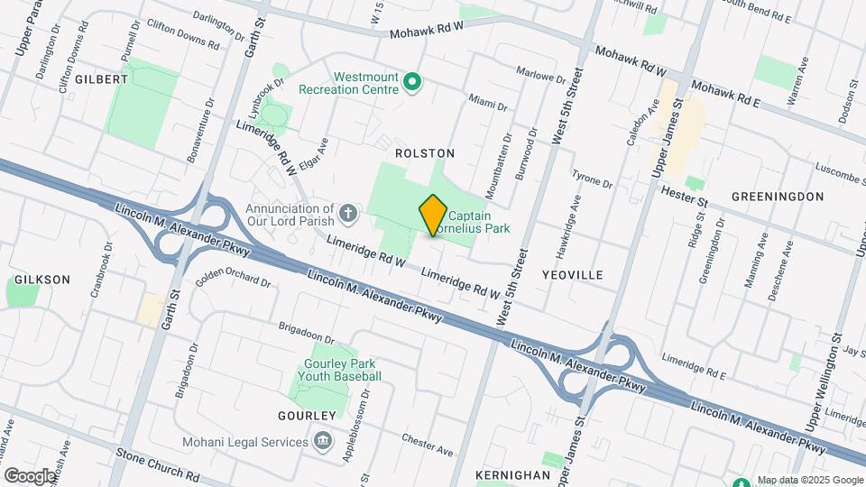 180 Limeridge Rd W Map and Location Details