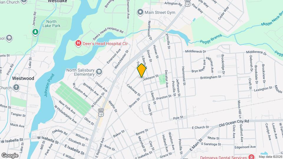 821 Johnson St Map and Location Details