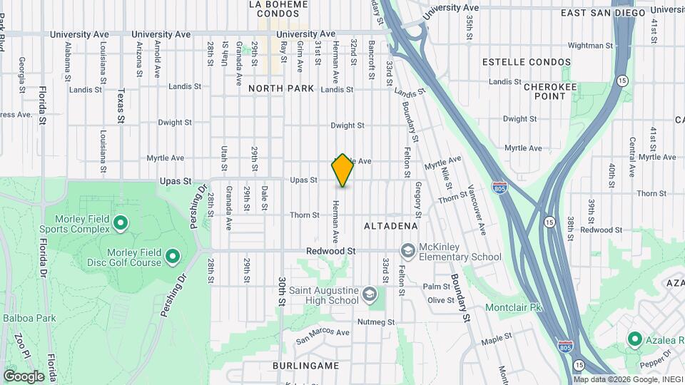 3363 Herman Ave Map and Location Details