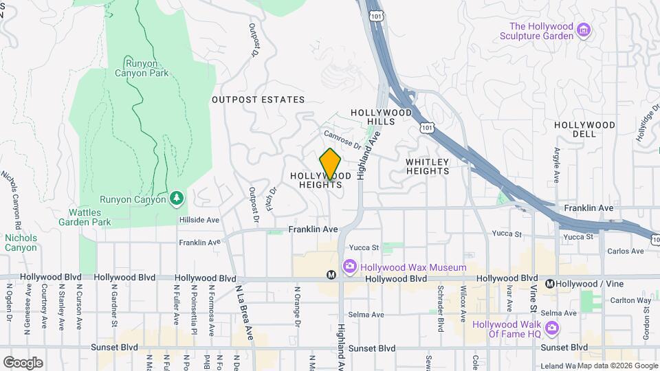 1954 Hillcrest Rd Map and Location Details