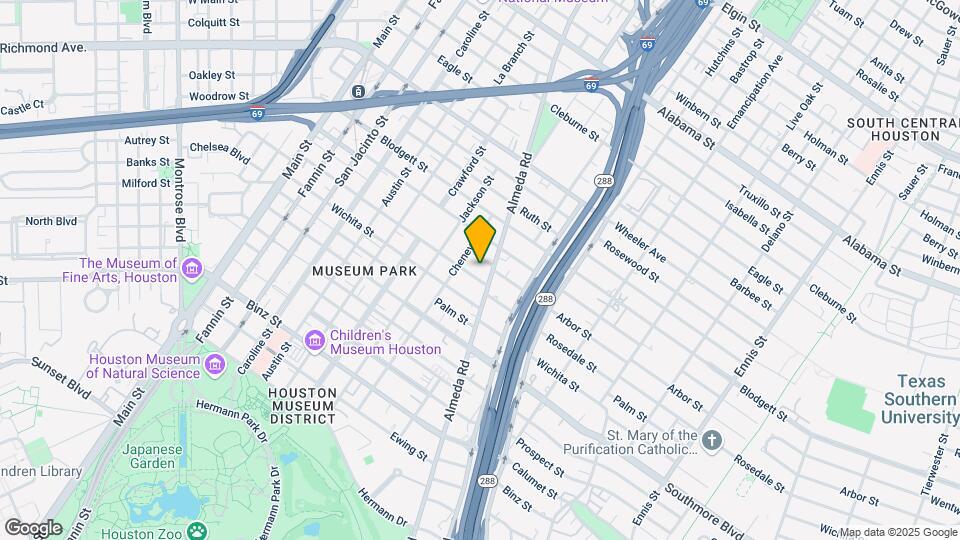 1821 Rosedale St Map and Location Details