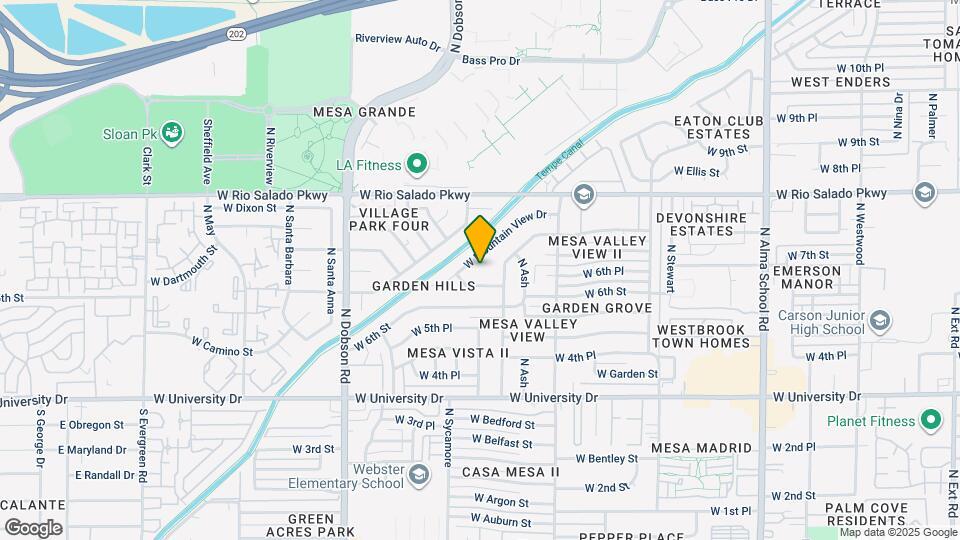 634 N Cliff Cir Map and Location Details