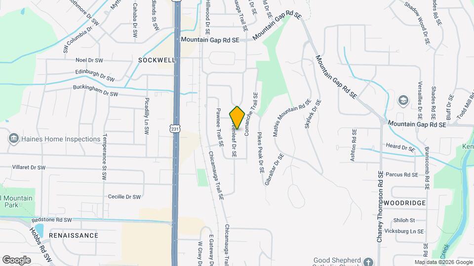 12107 Greenleaf Dr SE Map and Location Details