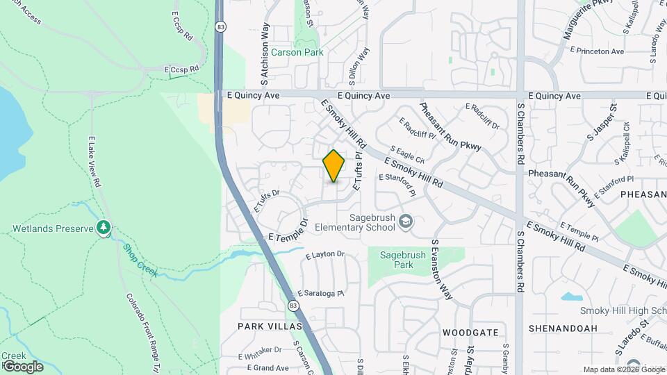 4571 S Crystal Way Map and Location Details