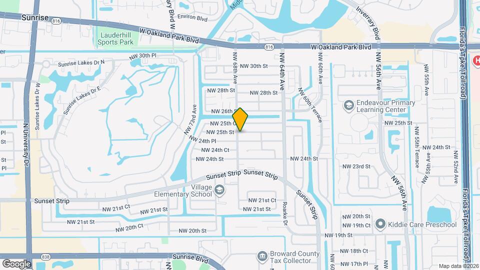 6790 NW 25th St Map and Location Details