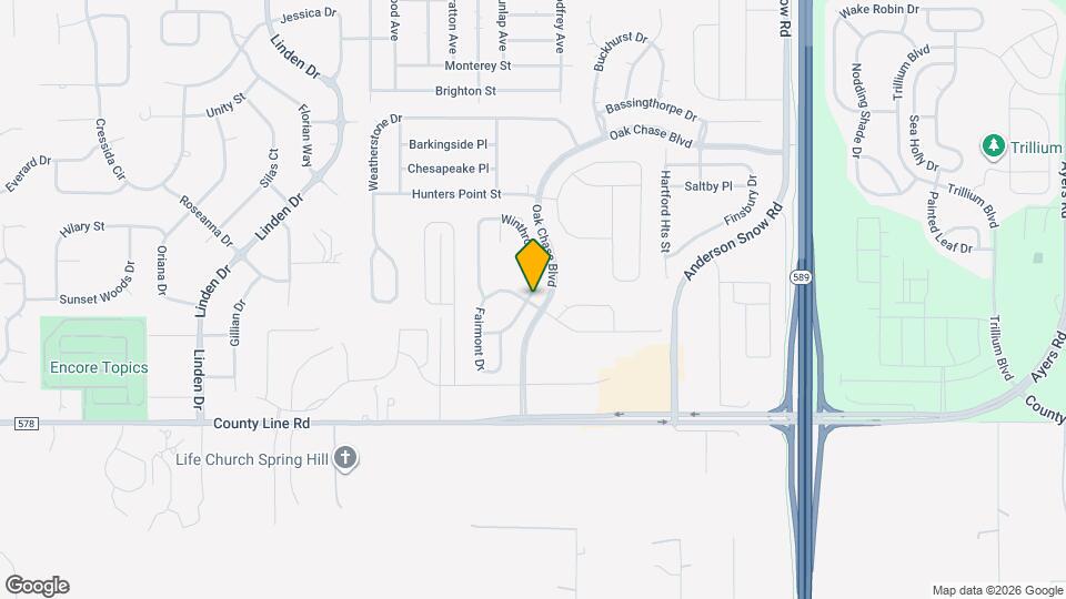 364 Winthrop Dr Mapa y Detalles de la Ubicación