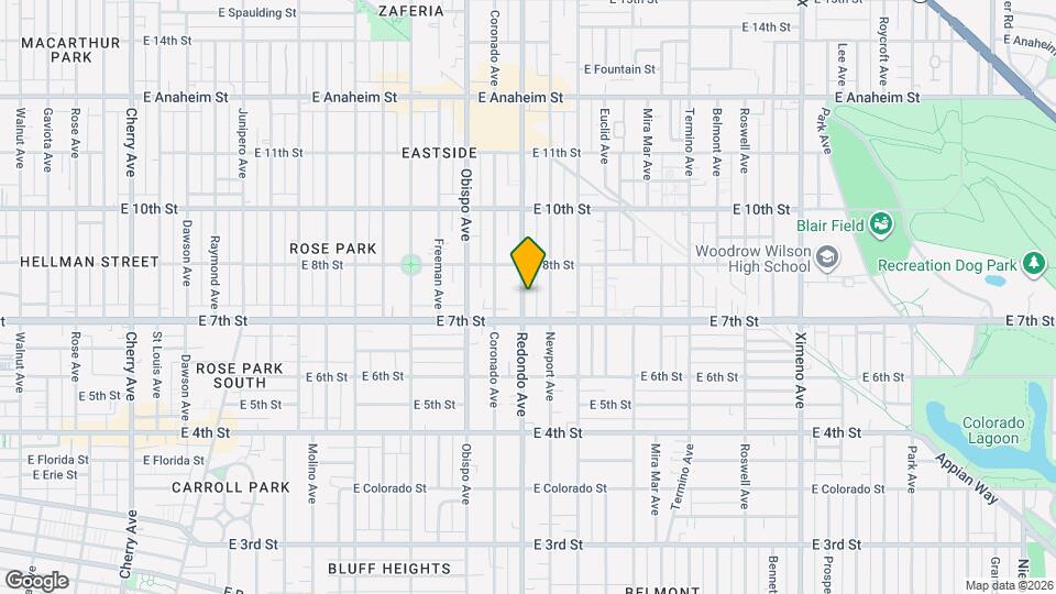 732 Redondo Ave, Unit 732 Map and Location Details