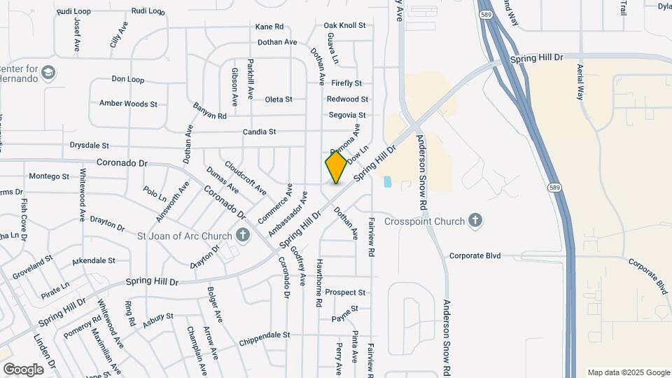 14211 Spring Hill Dr Map and Location Details