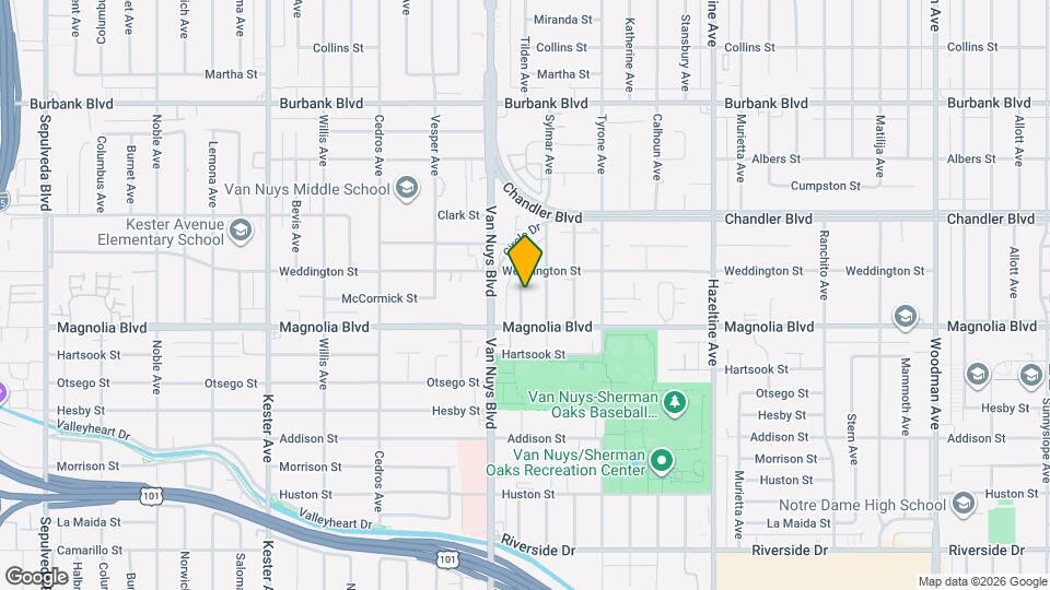 5230 1/2 Tilden Ave Map and Location Details