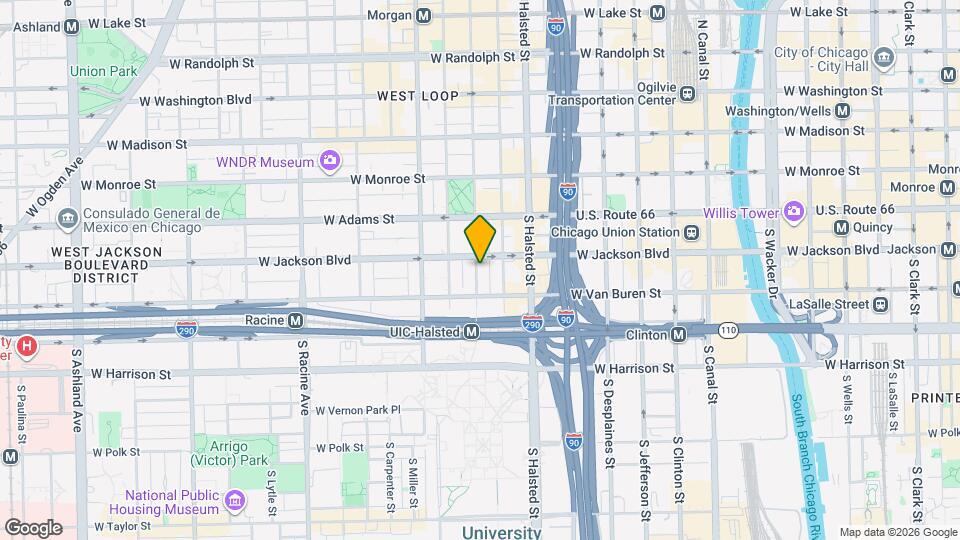 313 S Peoria St, Unit 12D Mapa y Detalles de la Ubicación