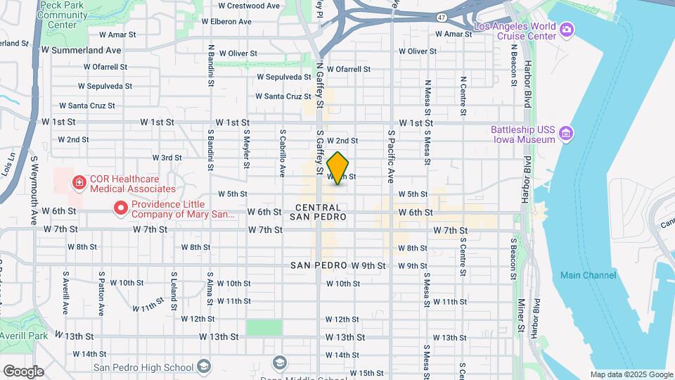 644 W 5th St Map and Location Details