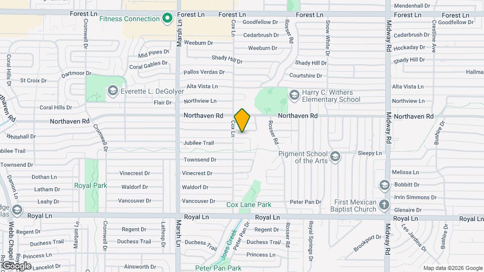 3810 Whitehall Dr Map and Location Details