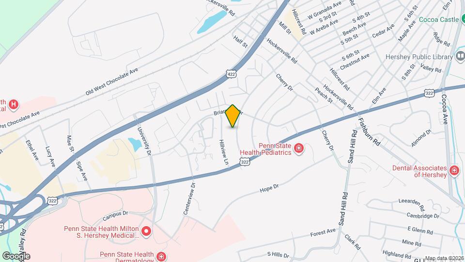 1043 W Areba Ave Map and Location Details