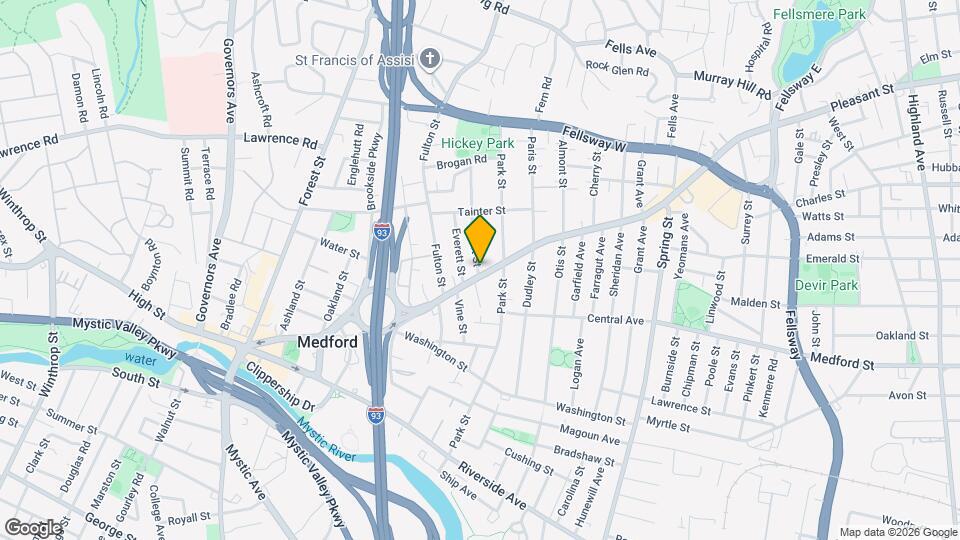 254 Salem St, Unit 2 Map and Location Details