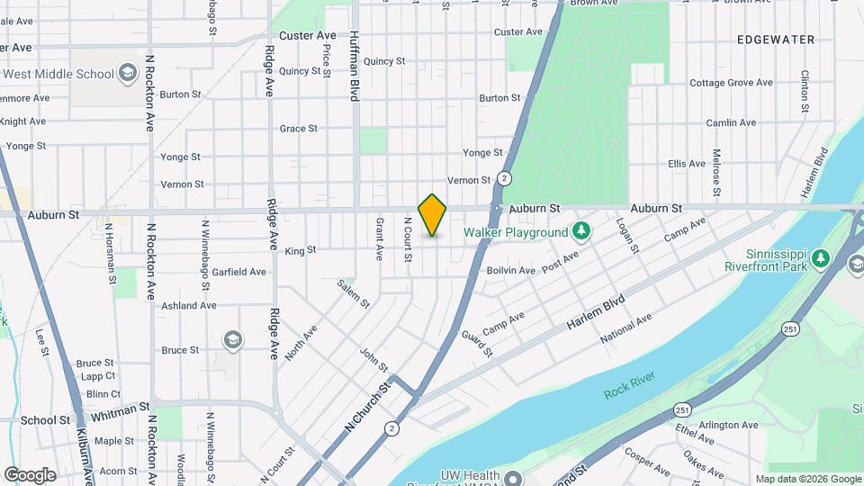 1404 N Church St Mapa y Detalles de la Ubicación