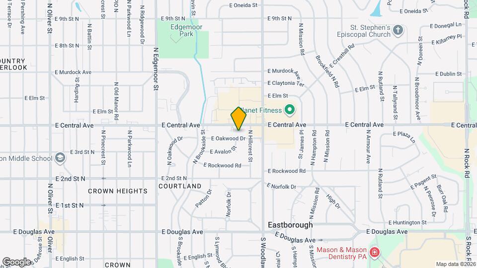 6102 E Oakwood Dr Map and Location Details