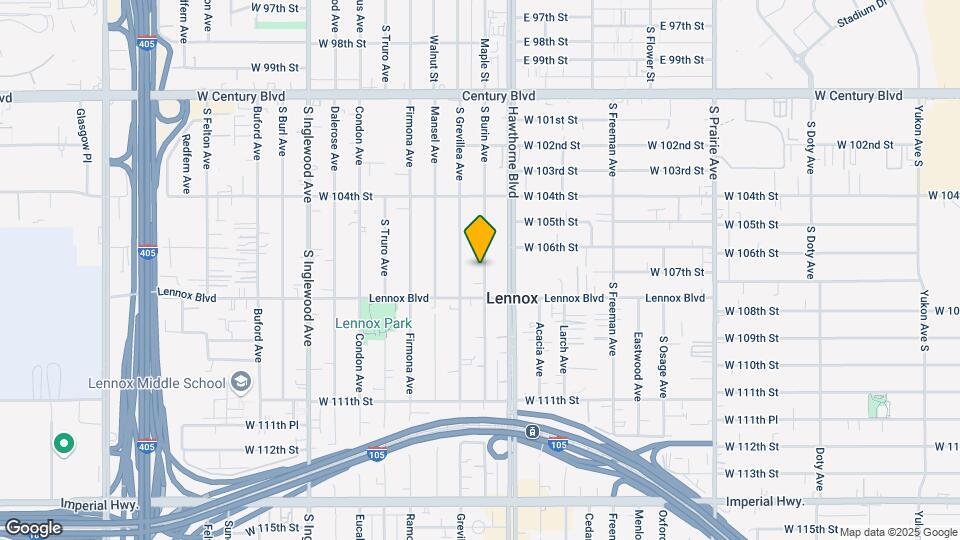 10701 Burin Avenue Map and Location Details