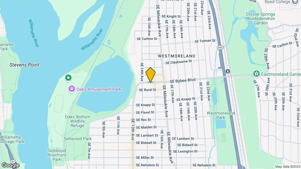 1514 SE Bybee Blvd Map and Location Details
