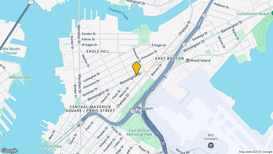 225 Bennington St, Unit 2 Map and Location Details