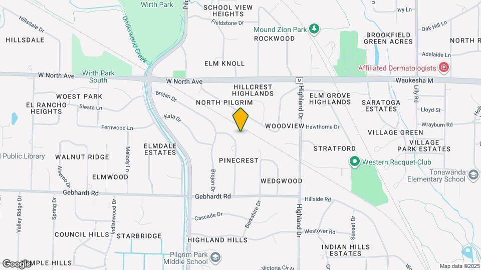 1940 Westmoor Terrace Map and Location Details