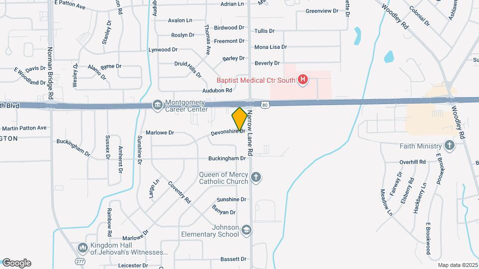 1384 Devonshire Dr Mapa y Detalles de la Ubicación