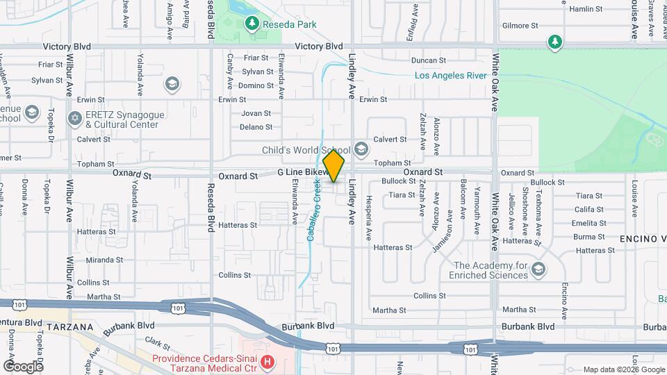 18136 Oxnard St Map and Location Details