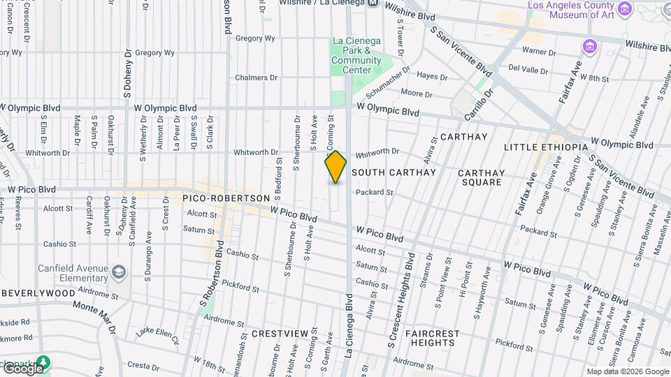 1210 S Corning St, Unit 201 Map and Location Details