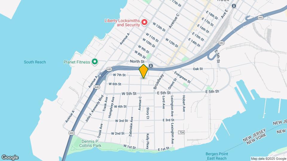 186 Avenue C Map and Location Details