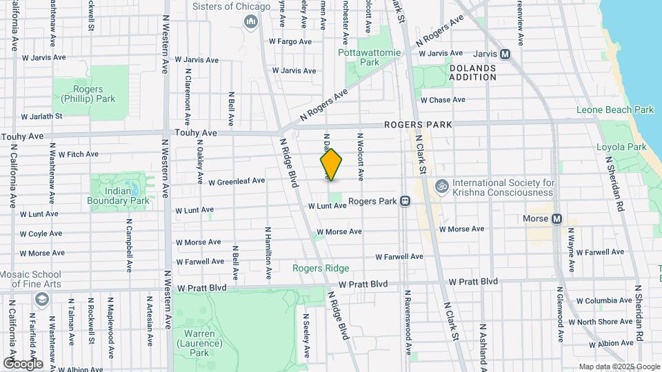 1945 W Greenleaf Ave Map and Location Details