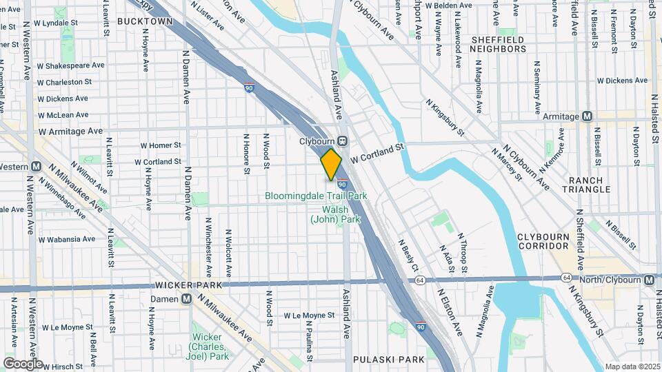 1827 N Marshfield Ave Map and Location Details