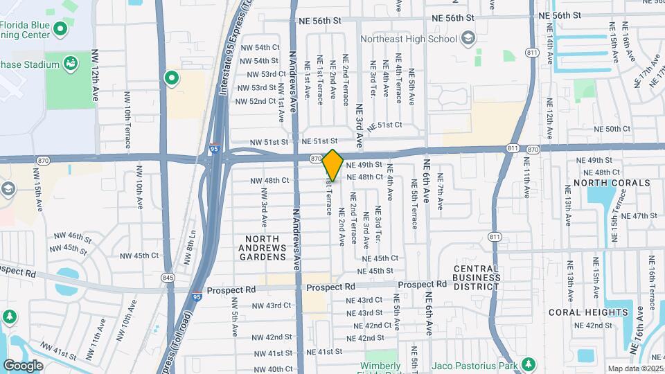 4820 NE 1st Terrace Map and Location Details