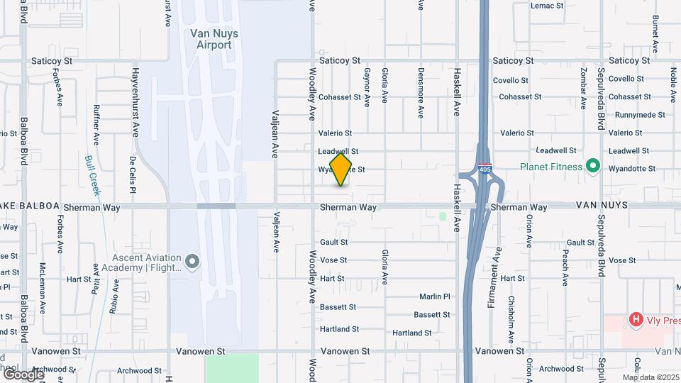 16016 Cantlay St Map and Location Details