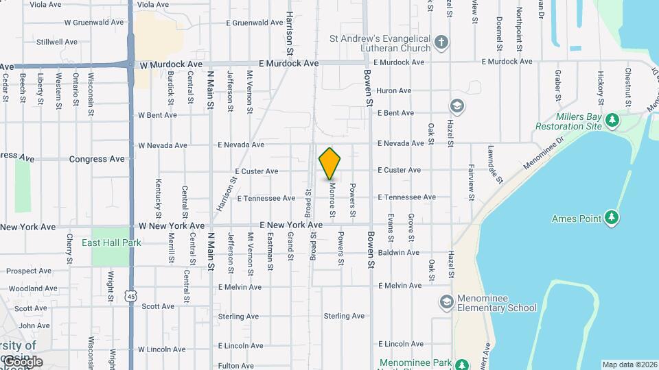 1319 Monroe St Map and Location Details