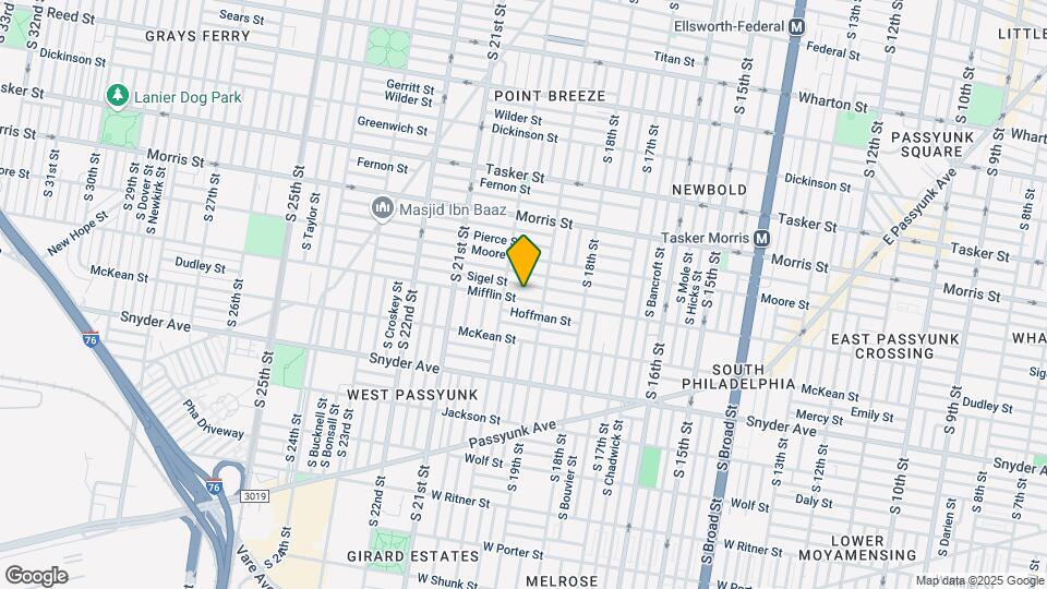 1923 Mifflin St Map and Location Details