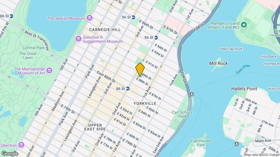 305-315 E 88th St Mapa y Detalles de la Ubicación