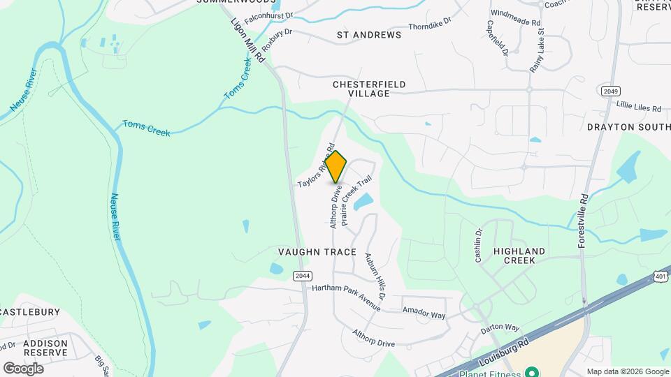 3440 Althorp Drive Map and Location Details