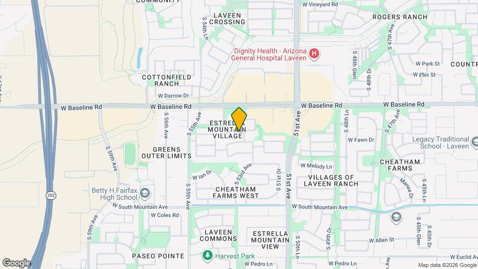 5309 W Beautiful Ln Map and Location Details