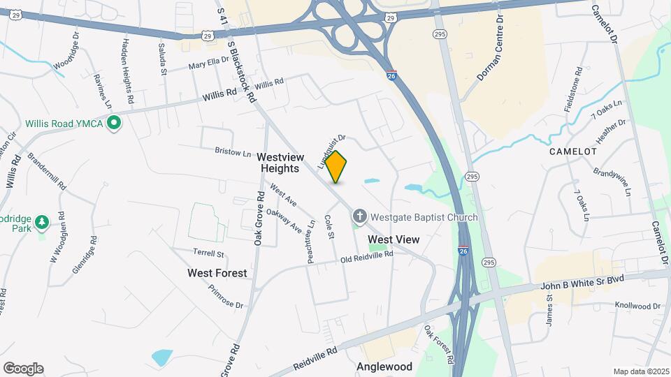 187 S Blackstock Rd Map and Location Details