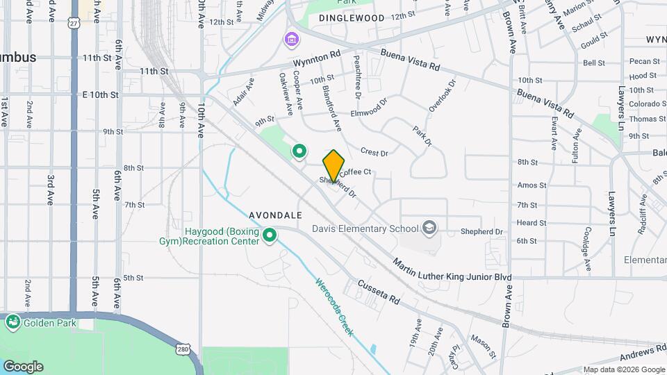 1400 Shepherd Dr Map and Location Details
