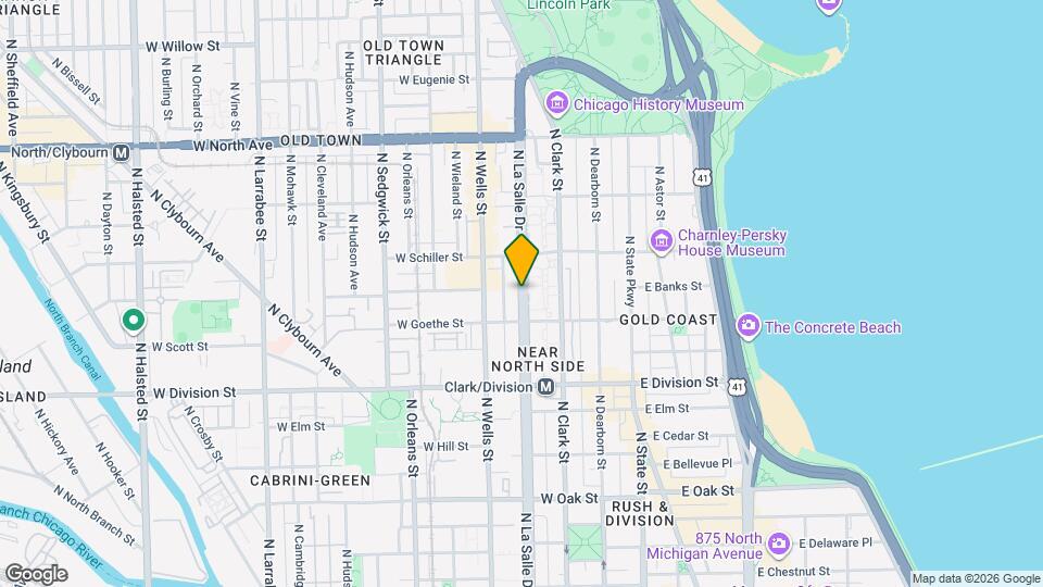 1330 N LaSalle St Mapa y Detalles de la Ubicación