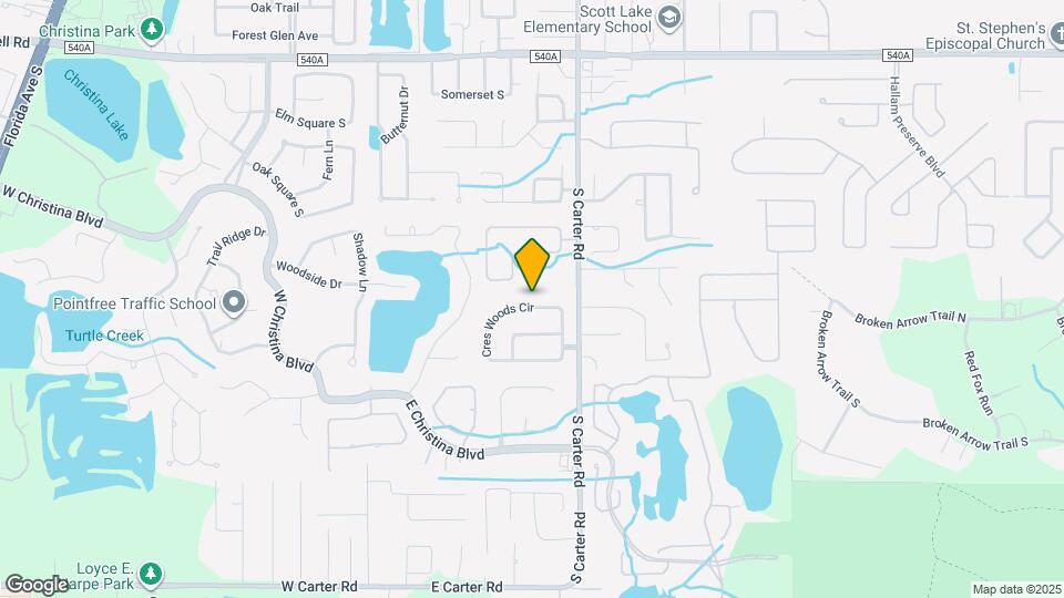 6658 Cres Woods Cir Map and Location Details