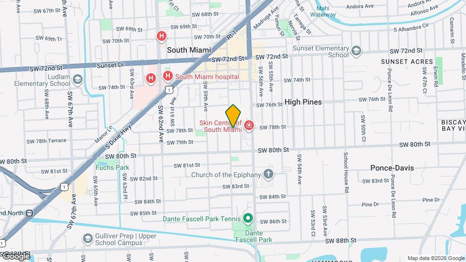 7801 SW 58th Ave Map and Location Details