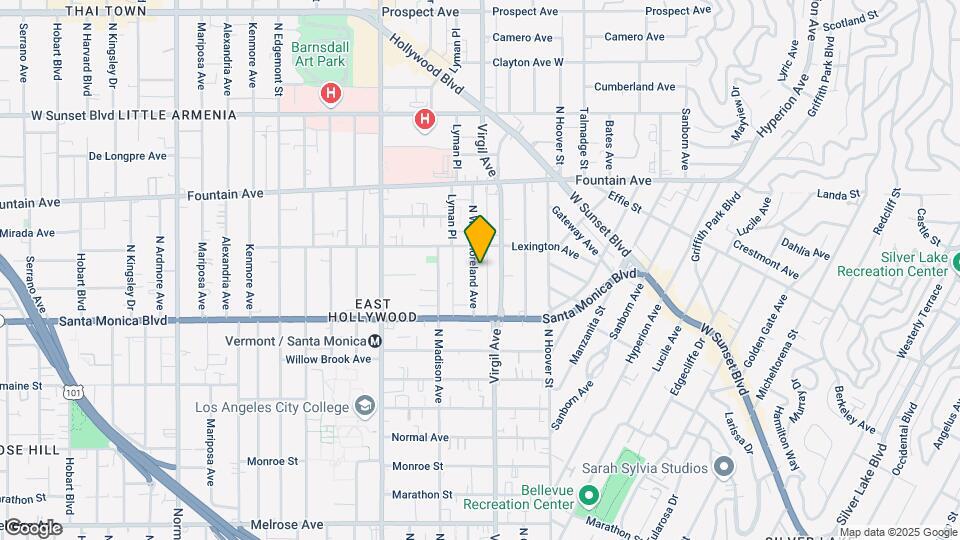 1160 N Westmoreland Ave Map and Location Details