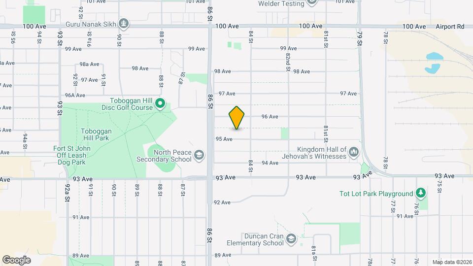 8420-8495 95 Ave Map and Location Details