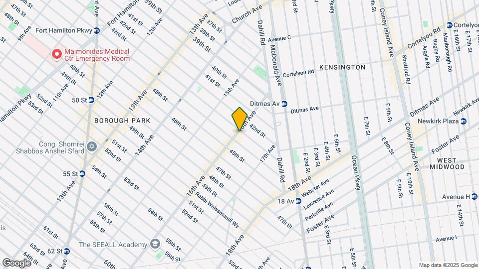 4301-4313 16th Ave Mapa y Detalles de la Ubicación