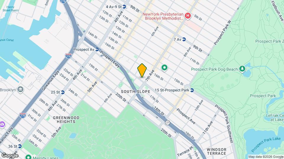 351 Prospect Ave Map and Location Details