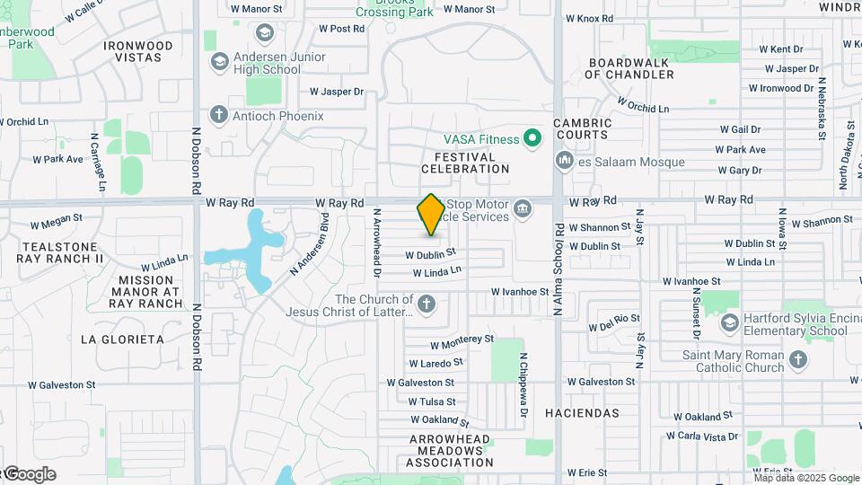 1295 W Shannon St Map and Location Details